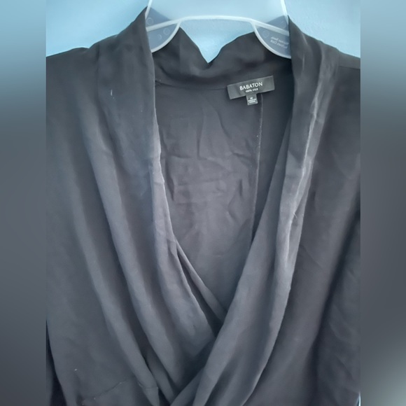 Babaton 100% silk black blouse - Picture 3 of 5